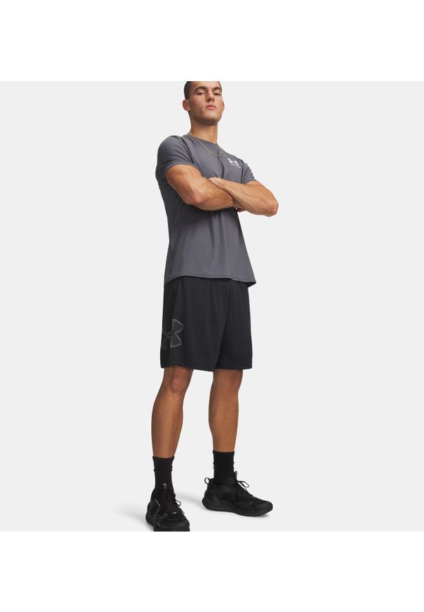 Under Armour - Spodenki treningowe męskie UNDER ARMOUR UA TECH GRAPHIC SHORT. Okazja: do pracy, na co dzień, na spacer. Kolor: czarny. Styl: casual