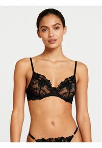 Hunkemöller Biustonosz z fiszbiną Ingrid 300469 Czarny. Kolor: czarny. Materiał: syntetyk