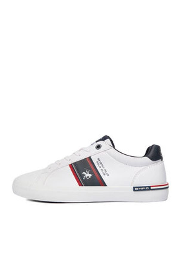 Beverly Hills Polo Club Sneakersy CEO-LUSITANO-01 Biały. Kolor: biały. Materiał: skóra