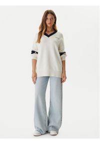 Guess Jeans Sweter W5BR10 Z0561 Écru Relaxed Fit. Materiał: bawełna #5