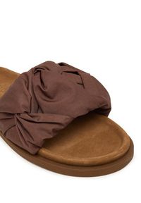 Inuikii Klapki Fjord Flower 1004.003.0122 Brązowy ciemny. Kolor: brązowy. Materiał: materiał #4