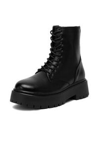 DeeZee Trzewiki 13123-1-BLACK PU Czarny. Kolor: czarny. Materiał: materiał #4