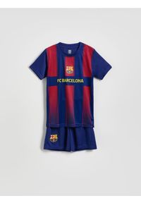 Reserved - Komplet FC Barcelona - granatowy. Kolor: niebieski. Materiał: dzianina. Wzór: gładki #1