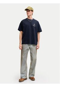 Jack & Jones T-Shirt Niagara 12293422 Granatowy Regular Fit. Kolor: niebieski. Materiał: bawełna #4