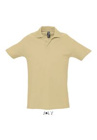 SOL'S - Polo Sol's Spring Ii. Typ kołnierza: polo. Kolor: wielokolorowy, beżowy, brązowy. Materiał: bawełna. Styl: elegancki #1
