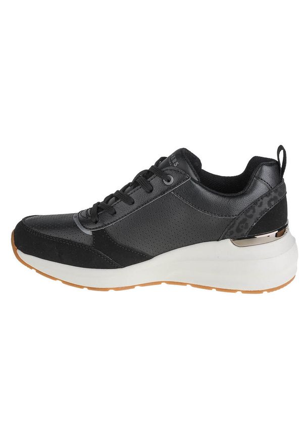 skechers - Buty do chodzenia damskie Skechers Billion Subtle Spots. Zapięcie: sznurówki. Kolor: czarny. Materiał: materiał, syntetyk. Szerokość cholewki: normalna. Sport: turystyka piesza