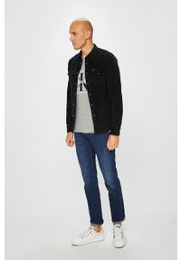 Calvin Klein Jeans - T-shirt J30J307842. Okazja: na co dzień. Kolor: szary. Materiał: dzianina. Styl: casual #4