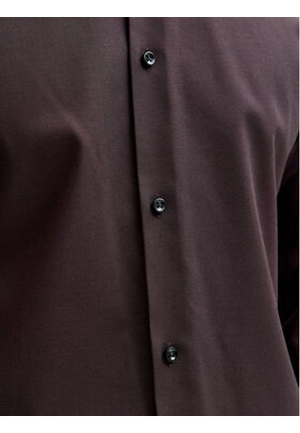 Jack & Jones Koszula Parker 12227385 Bordowy Slim Fit. Kolor: czerwony. Materiał: bawełna