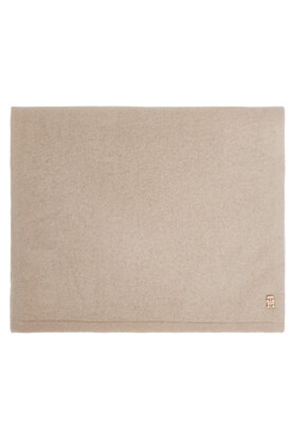 TOMMY HILFIGER - Tommy Hilfiger Szalik AW0AW17790 Beżowy. Kolor: beżowy. Materiał: kaszmir