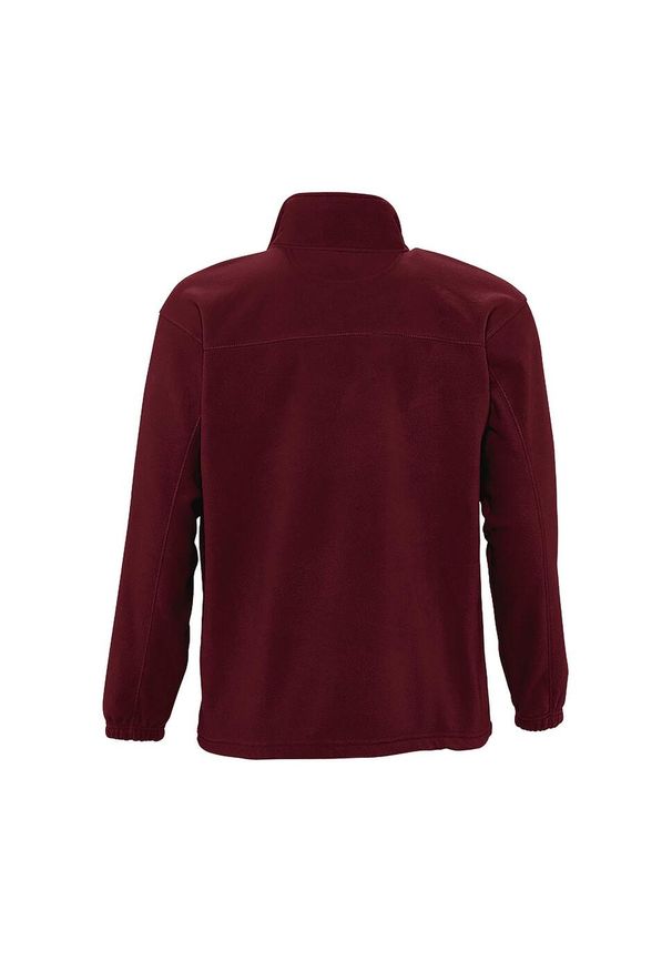 SOL'S - Męski Polar North Bluza Polarowa Outdoor. Kolor: czerwony, brązowy, wielokolorowy. Materiał: polar. Sezon: zima. Styl: sportowy