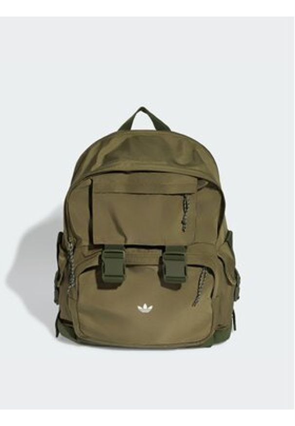 Adidas - adidas Plecak Backpack KQ6370 Zielony. Kolor: zielony. Materiał: materiał