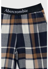Abercrombie & Fitch piżama dziecięca kolor biały gładka. Kolor: biały. Długość: długie. Wzór: gładki #3