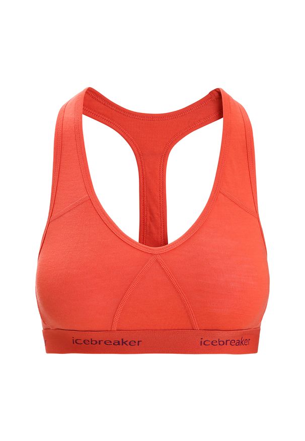Icebreaker - Biustonosz termoaktywny icebreaker Sprite Racerback. Kolor: czerwony
