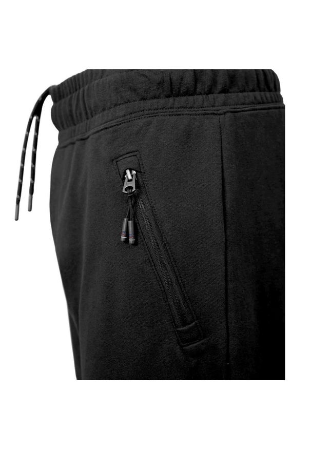 Pako Jeans - Męskie Spodnie Dresowe - PAKO JEANS - Czarne. Kolor: czarny. Materiał: bawełna