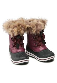 CMP Śniegowce Kids Anthilian Snow Boot Wp 30Q4594 Bordowy. Kolor: czerwony. Materiał: skóra #8