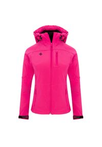 IZAS - Kurtka STRATUS W Soft Shell z membraną AWPS – wodoodporna, termiczna i wiatroszc. Kolor: różowy. Materiał: softshell. Sport: turystyka piesza #1