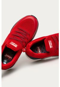 Levi's® - Levi's - Buty dziecięce. Okazja: na spotkanie biznesowe. Nosek buta: okrągły. Kolor: czerwony. Materiał: syntetyk, materiał, guma. Szerokość cholewki: normalna #2