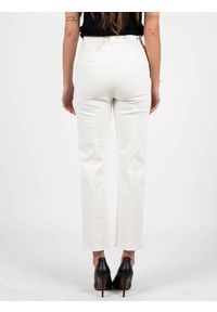 Patrizia Pepe Jeansy | 2J2283 A6W8 | Kobieta | Kremowy. Okazja: na co dzień. Stan: podwyższony. Kolor: kremowy. Wzór: aplikacja. Styl: casual #3