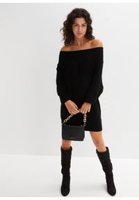 bonprix - Sweter off-shoulder. Kolor: czarny #2