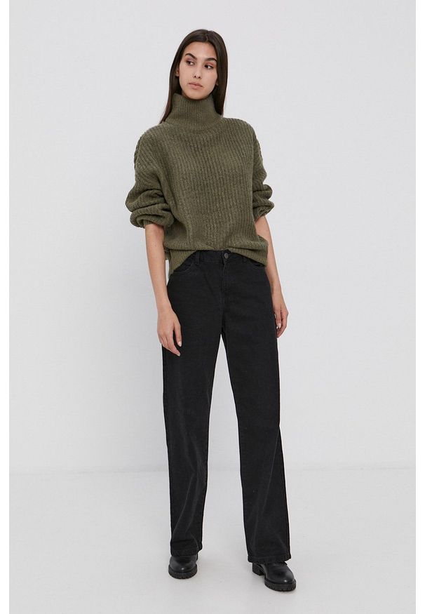 Noisy may - Noisy May Jeansy damskie medium waist. Kolor: czarny