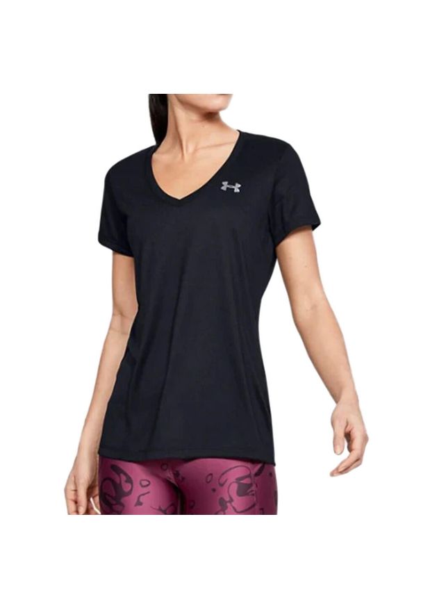 Koszulka z krótkim rękawem Damska Under Armour Tech SSV Solid Czarny. Kolor: czarny. Długość rękawa: krótki rękaw. Długość: krótkie. Sport: piłka nożna