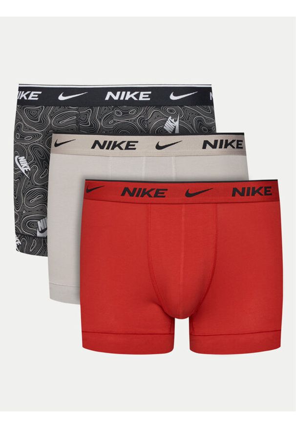 Nike Komplet bokserek 000PKE1008 Kolorowy. Materiał: bawełna. Wzór: kolorowy