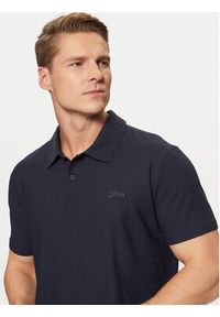 Guess Polo M4YP31 KCD60 Granatowy Regular Fit. Typ kołnierza: polo. Kolor: niebieski. Materiał: bawełna