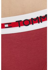 TOMMY HILFIGER - Tommy Hilfiger stringi kolor czerwony. Kolor: czerwony #2
