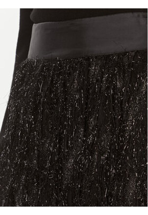 Custommade Spódnica midi Roksana 999795901 Czarny Relaxed Fit. Kolor: czarny. Materiał: syntetyk