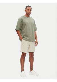 Michael Kors Szorty materiałowe CS5304ZDR2 Beżowy Regular Fit. Kolor: beżowy. Materiał: bawełna #5