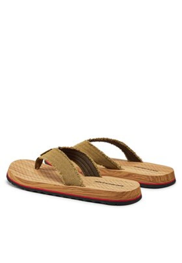 skechers - Skechers Japonki Tantric-Fritz 205098/CML Brązowy. Kolor: brązowy. Materiał: materiał