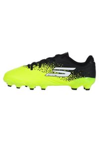 skechers - Dziecięce buty piłkarskie Skechers Razor 1.5 FG. Kolor: wielokolorowy, czarny. Materiał: materiał, syntetyk, tkanina. Sport: piłka nożna