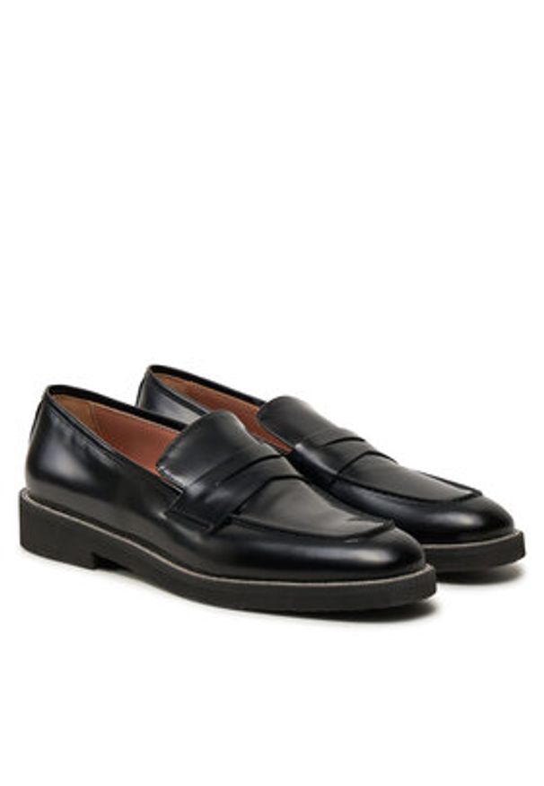 Pollini Lordsy SA10313G0LTGS000 Czarny. Kolor: czarny. Materiał: skóra