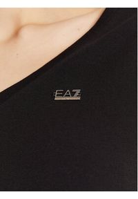 EA7 Emporio Armani T-Shirt 3RTT43 TJDZZ 1200 Czarny Regular Fit. Kolor: czarny. Materiał: bawełna