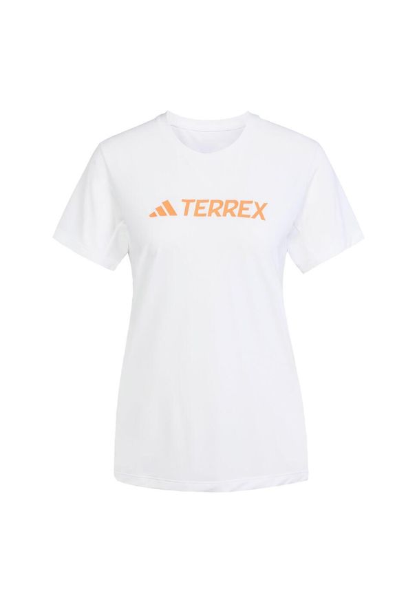 Adidas - Koszulka Terrex Multi Climacool Logo Tech. Kolor: biały. Technologia: ClimaCool (Adidas). Sport: turystyka piesza