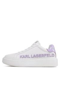 Karl Lagerfeld - KARL LAGERFELD Sneakersy KL62210 Biały. Kolor: biały. Materiał: skóra