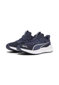 Puma - Młodzieżowe buty do biegania Reflect Lite PUMA Navy White Silver Blue Metallic. Kolor: biały, niebieski, wielokolorowy