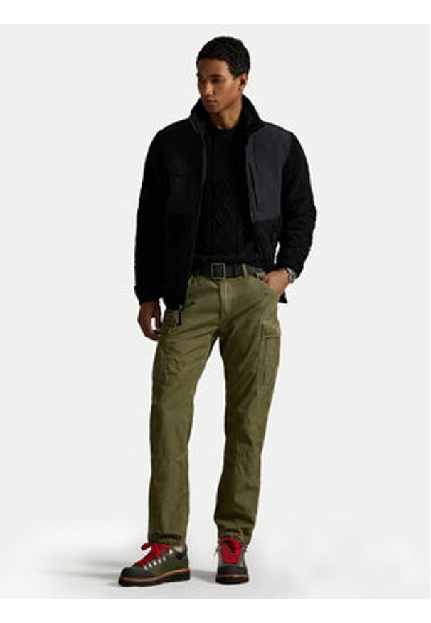 Polo Ralph Lauren Kurtka przejściowa 710981488001 Czarny Regular Fit. Typ kołnierza: polo. Kolor: czarny. Materiał: syntetyk