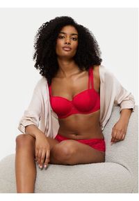Triumph Biustonosz z fiszbiną Palina Moonlight Kiss 10224803 Czerwony. Kolor: czerwony. Materiał: syntetyk #2