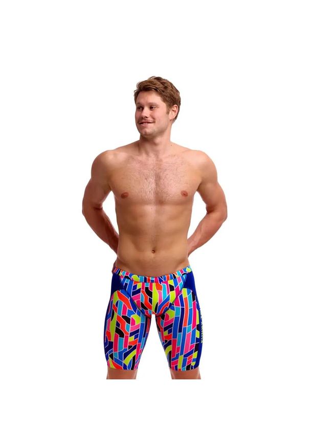 FUNKY TRUNKS - Spodenki do pływania Jammery Funky Trunks Fault Lines. Kolor: niebieski, wielokolorowy