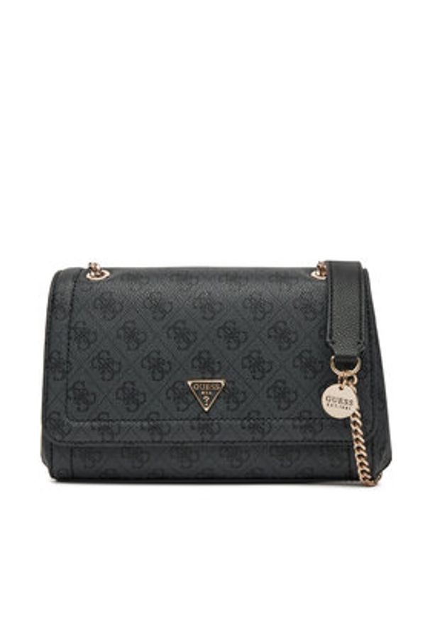 Guess Torebka Noelle II HWBG96 72210 Szary. Kolor: szary. Materiał: skórzane