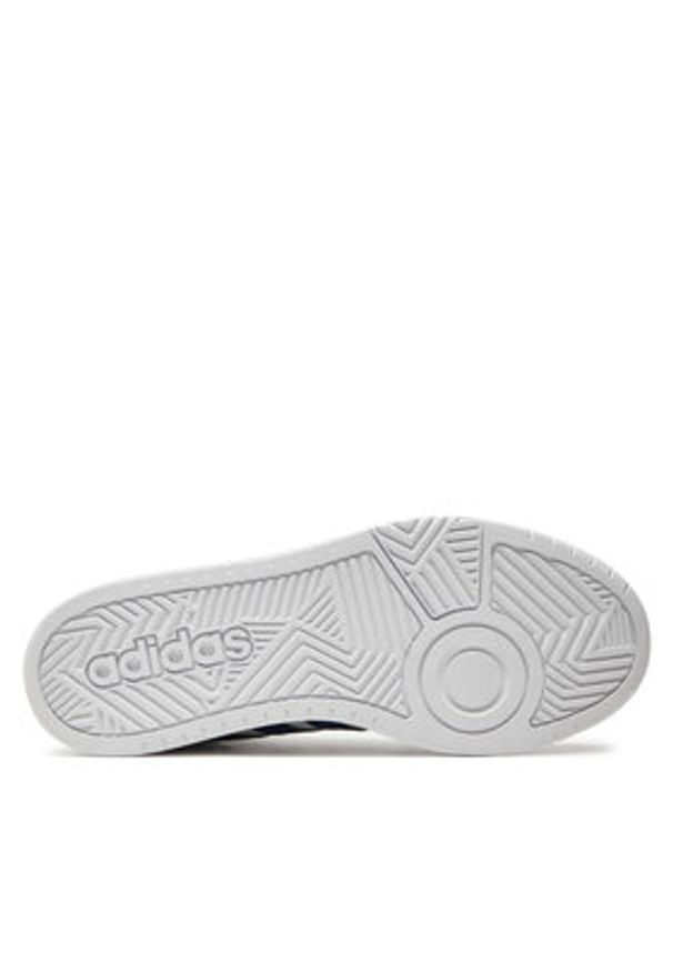 Adidas - adidas Sneakersy Hoops 3 Mid Lifestyle Basketball Classic Vintage IG1432 Biały. Kolor: biały. Materiał: skóra. Sport: koszykówka