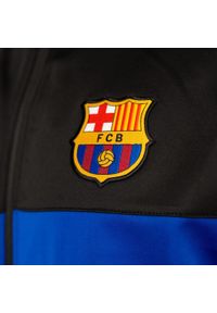 Dres piłkarski dla dorosłych FC Barcelona 24/25. Kolor: czarny. Materiał: dresówka. Sport: piłka nożna
