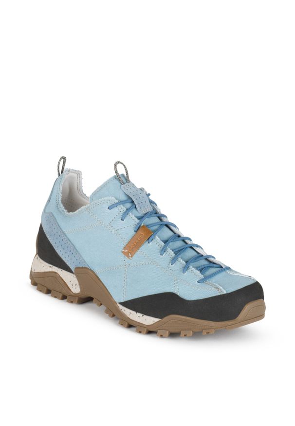 Buty sportowe trekkingowe damskie Aku Nativa Canvas. Kolor: niebieski. Materiał: tkanina. Szerokość cholewki: normalna. Styl: sportowy
