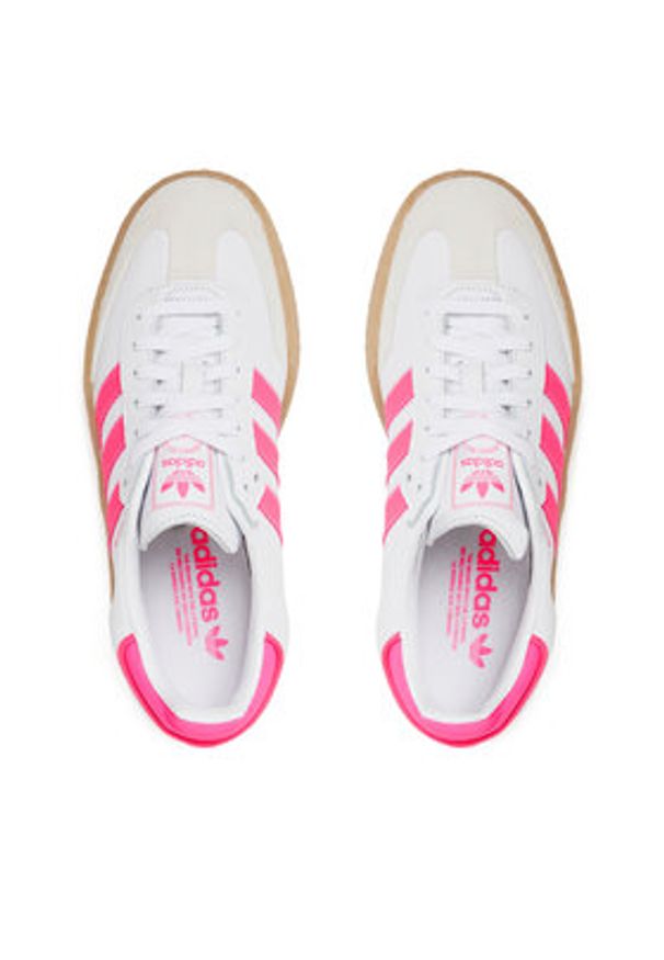 Adidas - adidas Sneakersy Sambae JS3940 Biały. Kolor: biały. Materiał: skóra