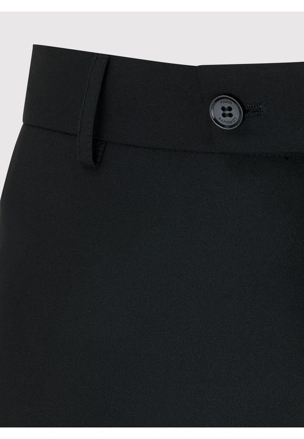 Pako Lorente - PAKO LORENTE - Gładki czarny garnitur męski. Kolor: czarny. Materiał: wiskoza, poliester, elastan. Wzór: gładki