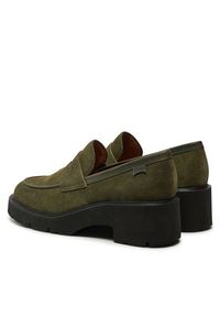 Camper Loafersy Milah K201425-021 Zielony. Kolor: zielony. Materiał: skóra, zamsz #5