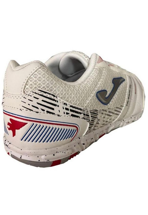 Joma - Męskie Skórzane Halowe Buty Piłkarskie Mundial. Kolor: biały. Materiał: skóra. Sport: piłka nożna