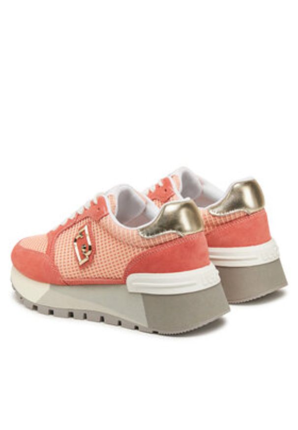 Liu Jo Sneakersy Amazing 25 BA5049 PX027 Koralowy. Kolor: pomarańczowy. Materiał: materiał