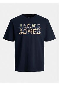 Jack & Jones - Jack&Jones T-Shirt Jeff 12250683 Granatowy Standard Fit. Kolor: niebieski. Materiał: bawełna #4